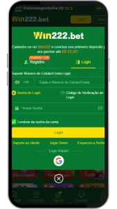 Como Fazer Login na Sua Conta WIN222.com