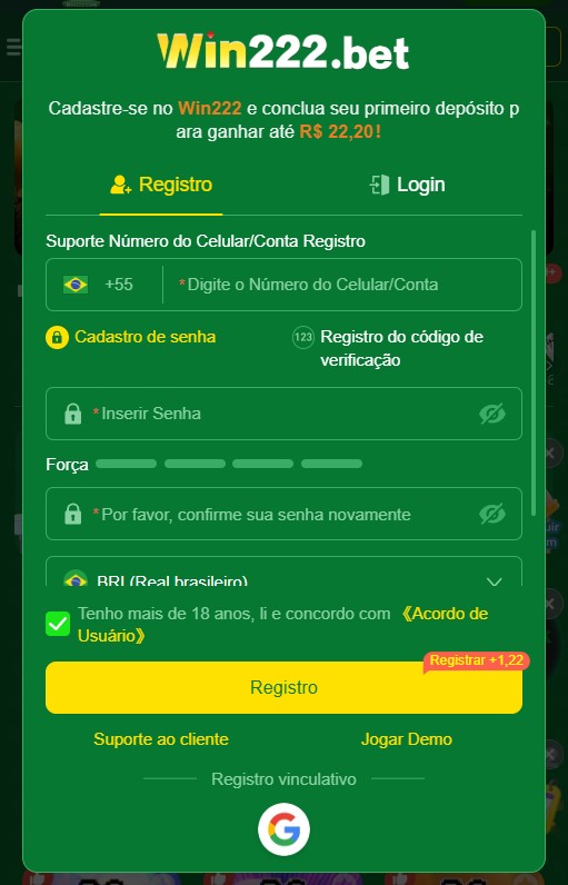 Acesse o Site Oficial do WIN222.com